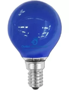 Leuci 036930.0101 Es. sphère 230 V 25 W E14 bleu
